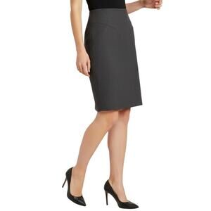 Chanel Vintage Gray Knee-Length Skirt, Small